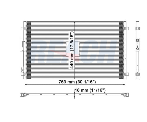 2004 DODGE CARAVAN 3.3 L CONDENSER REA31-4957P