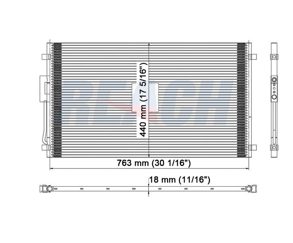 2004 DODGE CARAVAN 3.3 L CONDENSER REA31-4957P