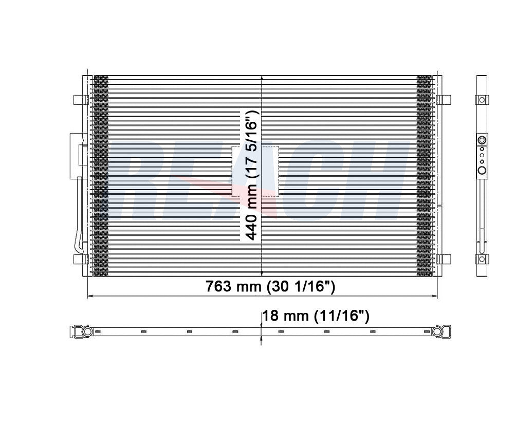 2004 DODGE CARAVAN 3.3 L CONDENSER REA31-4957P