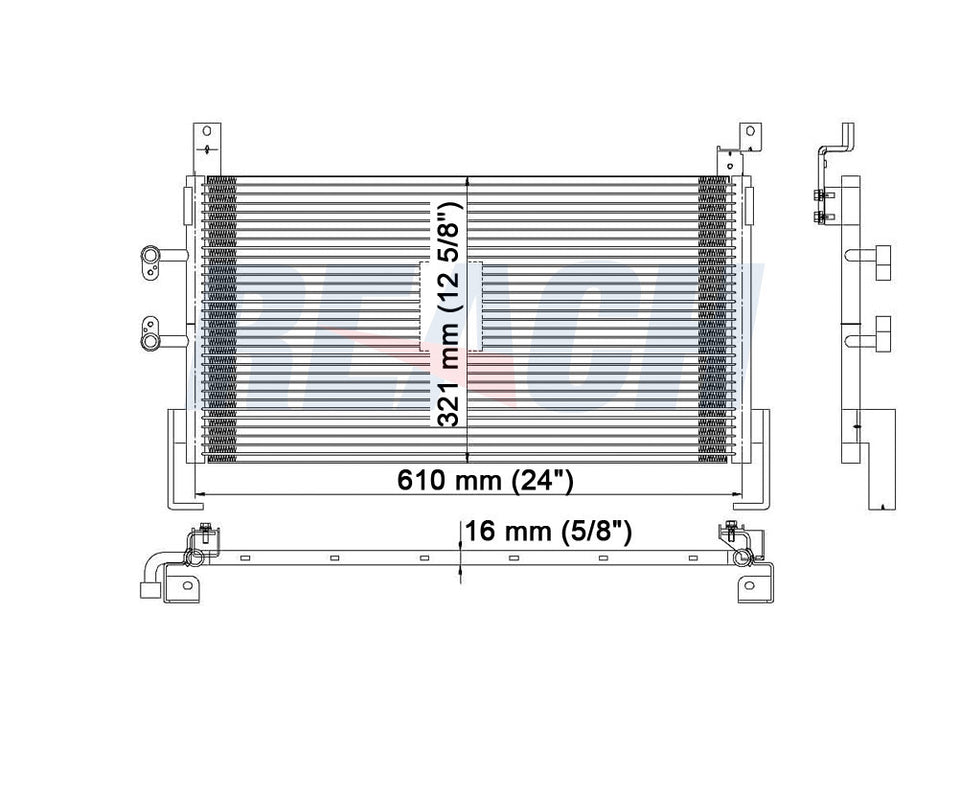 2001 PLYMOUTH NEON 2.0 L CONDENSER REA31-4969P