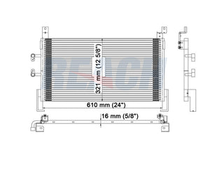 2003 DODGE NEON 2.0 L CONDENSER REA31-4969P
