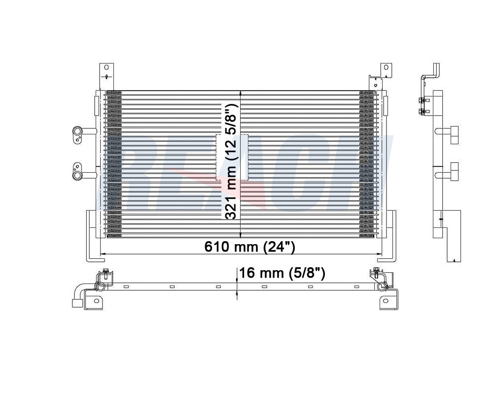 2003 DODGE NEON 2.0 L CONDENSER REA31-4969P