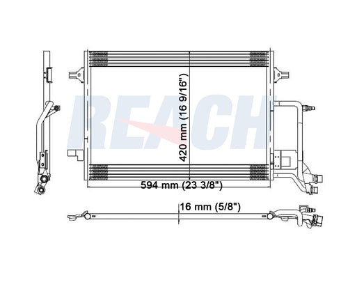 2004 AUDI A6 QUATTRO 3.0 L CONDENSER REA31-4972P