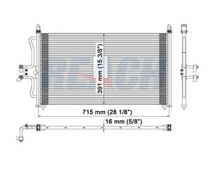 2003 MAZDA TRIBUTE 3.0 L CONDENSER REA31-4975P