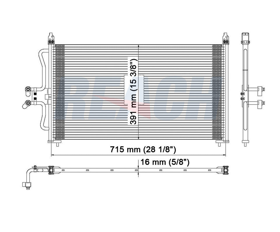 2003 MAZDA TRIBUTE 3.0 L CONDENSER REA31-4975P