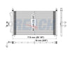 2003 MAZDA TRIBUTE 3.0 L CONDENSER REA31-4975P