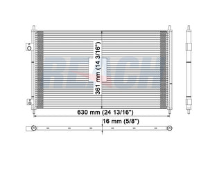 2002 HONDA CIVIC 1.7 L CONDENSER REA31-4977P