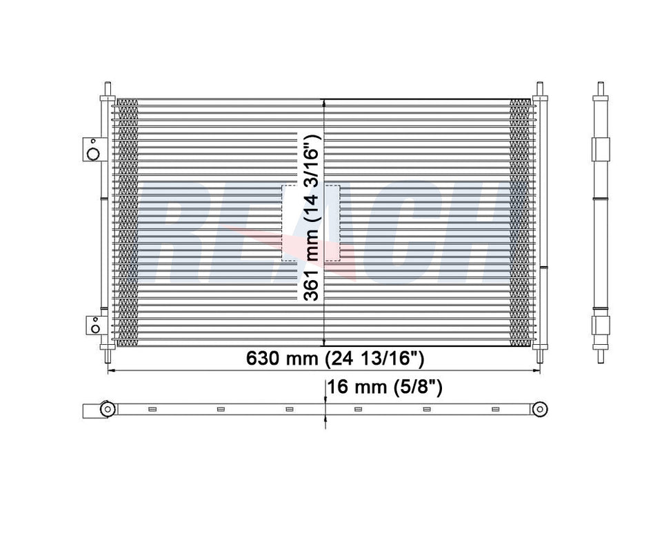 2001 HONDA CIVIC 1.7 L CONDENSER REA31-4977P