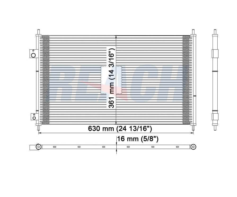 2004 ACURA EL 1.7 L CONDENSER REA31-4977P
