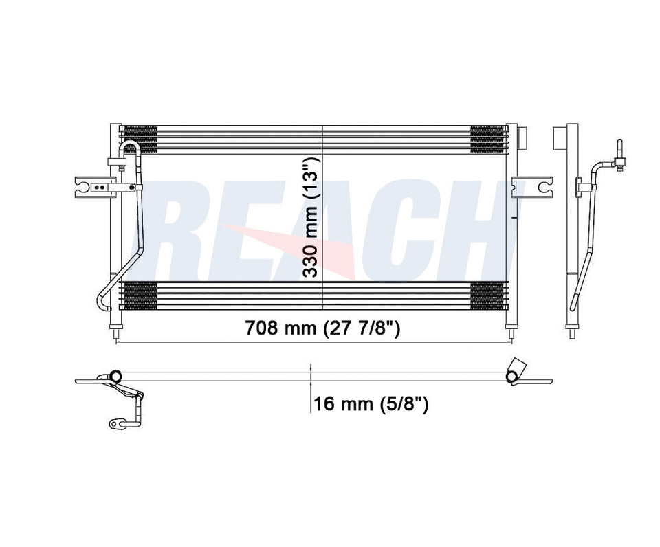 2002 NISSAN XTERRA 3.3 L CONDENSER REA31-4978P