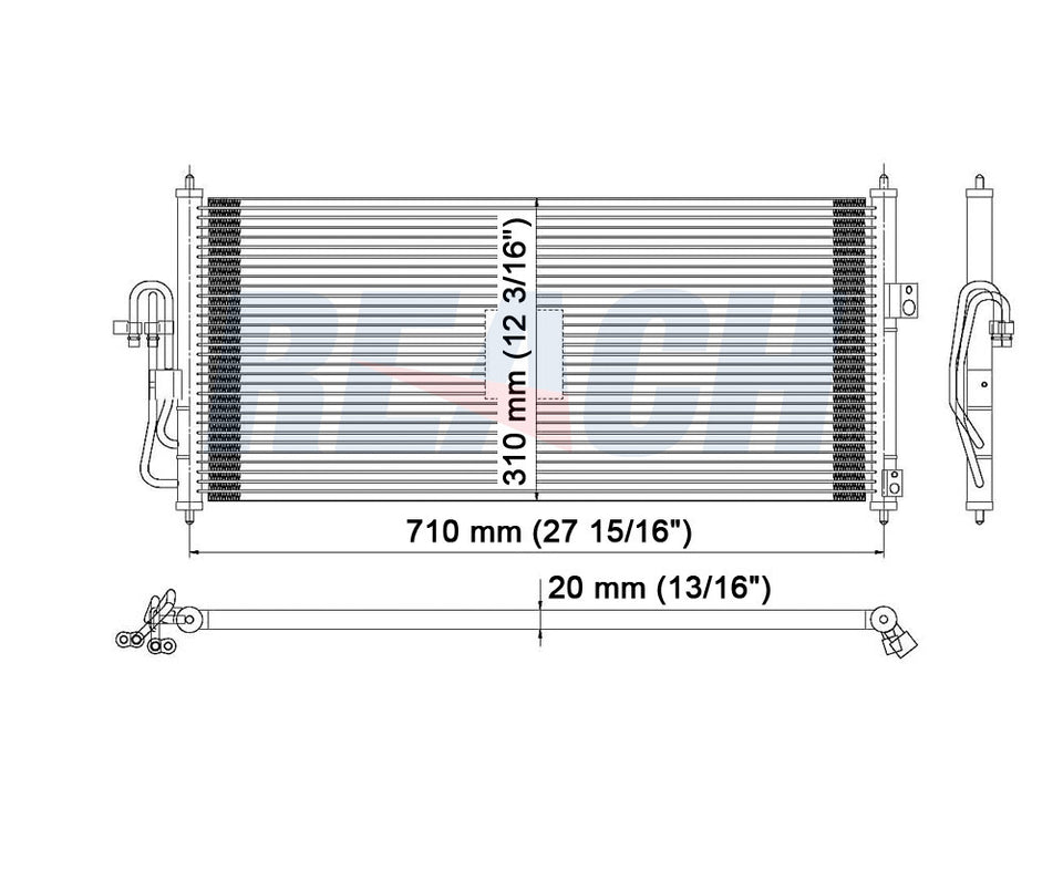 2001 NISSAN SENTRA 1.8 L CONDENSER REA31-4980P