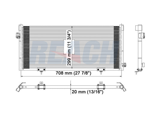 2001 SUBARU LEGACY 2.5 L CONDENSER REA31-4981P