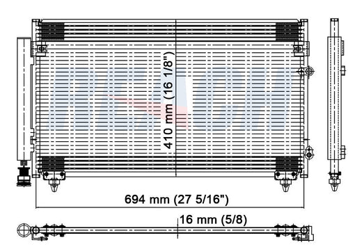 1998 LEXUS GS400 4.0 L CONDENSER REA31-4982P