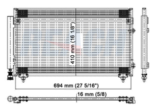 1998 LEXUS GS400 4.0 L CONDENSER REA31-4982P