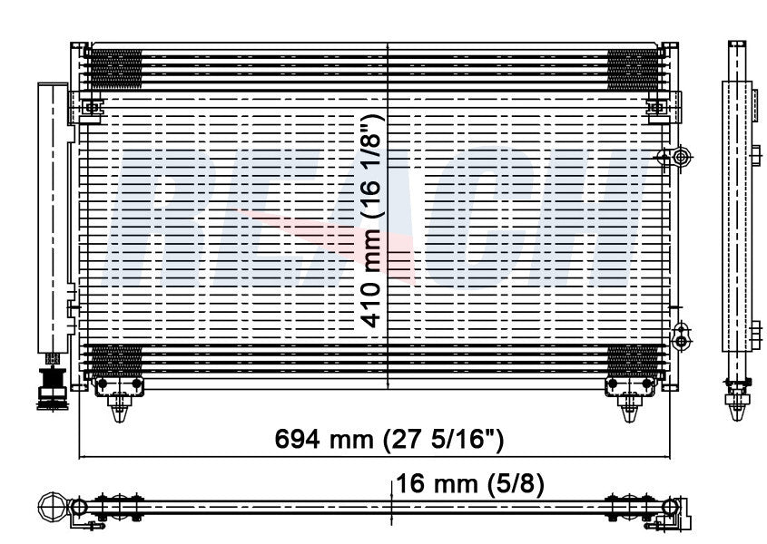 1998 LEXUS GS400 4.0 L CONDENSER REA31-4982P