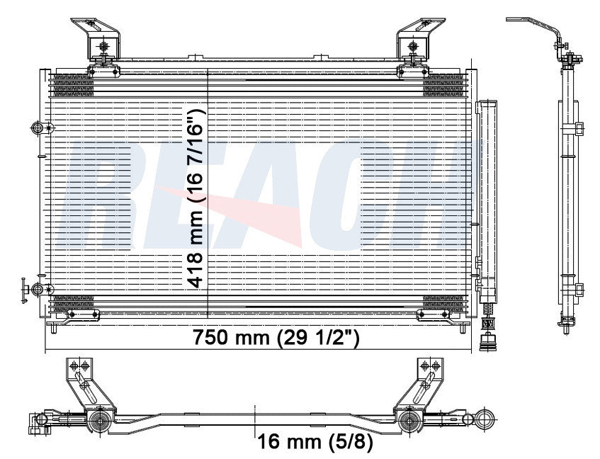 2003 HONDA ODYSSEY 3.5 L CONDENSER REA31-4985P