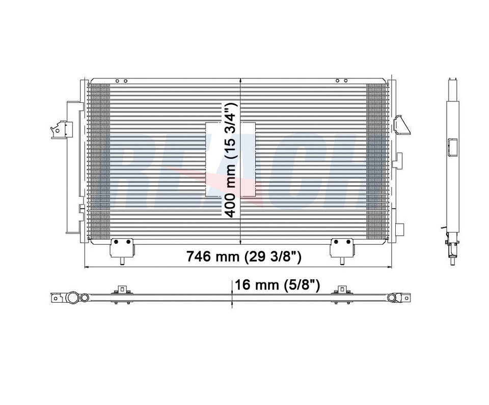 2002 TOYOTA RAV4 2.0 L CONDENSER REA31-4986P