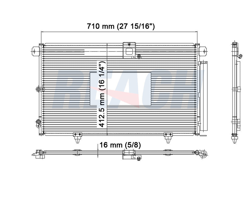 2003 LEXUS RX300 3.0 L CONDENSER REA31-4988P