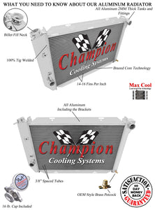 1971 LINCOLN CONTINENTAL 7.5 L RADIATOR EC381