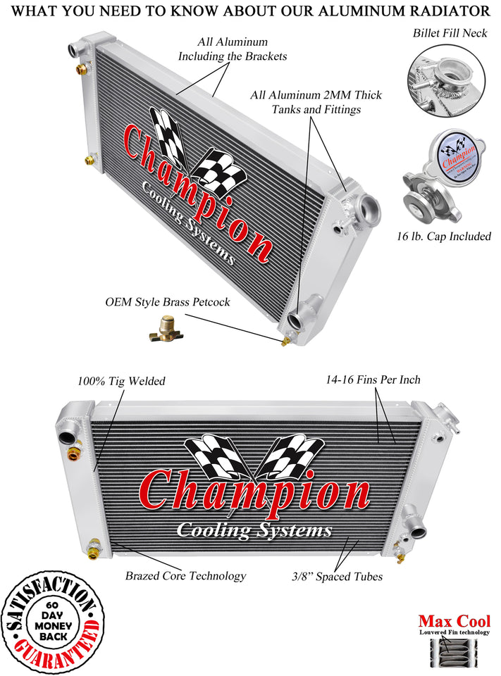 1980 AMERICAN MOTORS EAGLE 4.2 L RADIATOR EC407