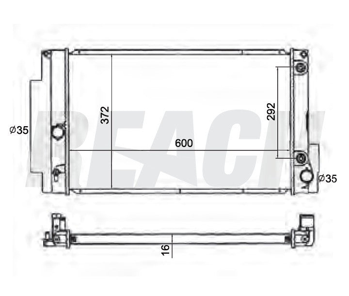 2013 SCION XB 2.4 L RADIATOR REA41-13001A