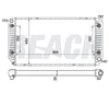 1995 CHEVROLET C2500 7.4 L RADIATOR REA41-1696A