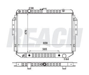 2000 DODGE RAM 1500 VAN 5.2 L RADIATOR REA41-1707A