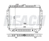 2000 DODGE RAM 1500 VAN 5.2 L RADIATOR REA41-1707A