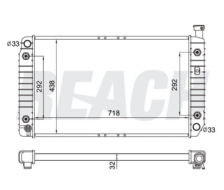 1996 OLDSMOBILE SILHOUETTE 3.4 L RADIATOR REA41-1799A