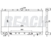 1996 CHRYSLER SEBRING 2.5 L RADIATOR REA41-1892A