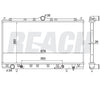 1998 DODGE AVENGER 2.5 L RADIATOR REA41-1892A