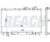 2004 MITSUBISHI DIAMANTE 3.5 L RADIATOR REA41-1906A