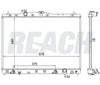1996 ACURA RL 3.5 L RADIATOR REA41-1912A