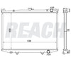 1992 NISSAN D21 3.0 L RADIATOR REA41-1983A
