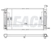 1997 GMC SAVANA 3500 5.7 L RADIATOR REA41-2042A