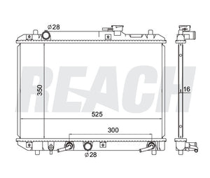 2001 SUZUKI ESTEEM 1.6 L RADIATOR REA41-2085A