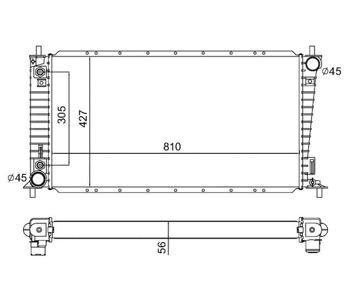2002 LINCOLN NAVIGATOR 5.4 L RADIATOR REA41-2136A