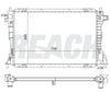 2001 MERCURY GRAND MARQUIS 4.6 L RADIATOR REA41-2157A
