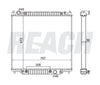 1999 FORD F-350 SUPER DUTY 6.8 L RADIATOR REA41-2171A