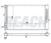 1999 AUDI A4 QUATTRO 1.8 L RADIATOR REA41-2192A