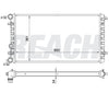2001 VOLKSWAGEN BEETLE 1.9 L RADIATOR REA41-2241A