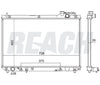 1999 LEXUS RX300 3.0 L RADIATOR REA41-2377A
