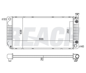 1999 GMC YUKON 5.7 L RADIATOR REA41-2317A