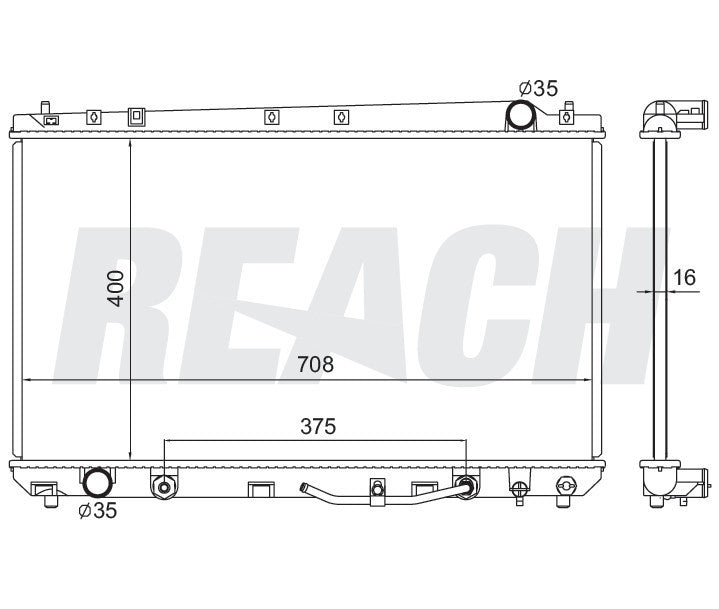 2004 TOYOTA AVALON 3.0 L RADIATOR REA41-2324A