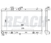 2000 SUBARU LEGACY 2.5 L RADIATOR REA41-2331A