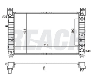 2000 GMC SIERRA 1500 5.3 L RADIATOR REA41-2334A