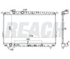 2001 HYUNDAI SONATA 2.5 L RADIATOR REA41-2339A