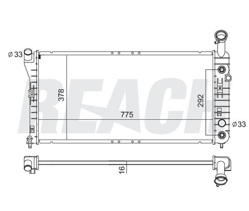 2001 BUICK CENTURY 3.1 L RADIATOR REA41-2343A