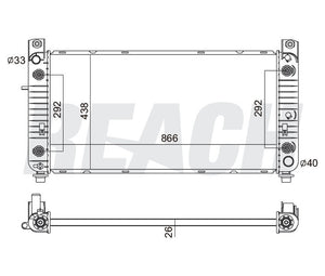2007 CHEVROLET TAHOE 4.8 L RADIATOR REA41-2370A