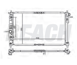 2002 DAEWOO LANOS 1.6 L RADIATOR REA41-2386A